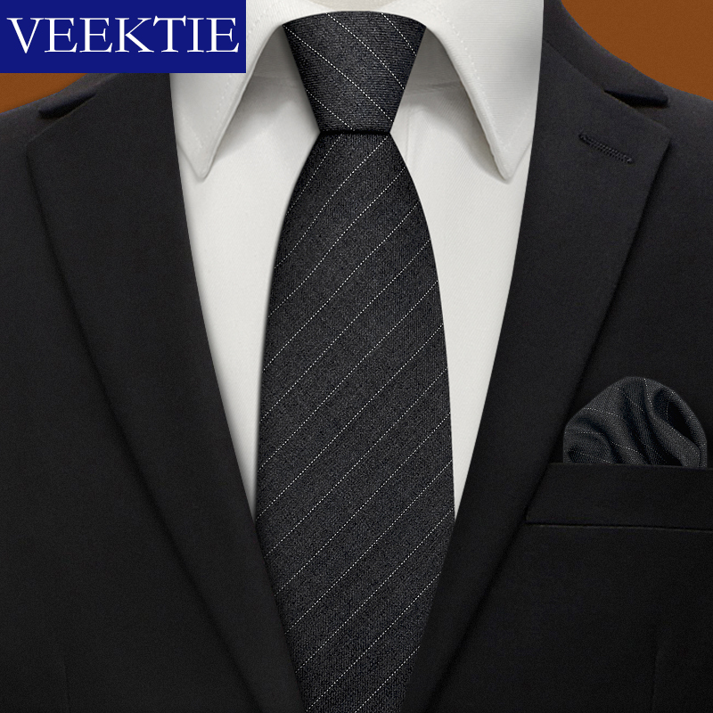 Mens Grooming Brand - VEEKTIE Brand Solid Color Formal Business