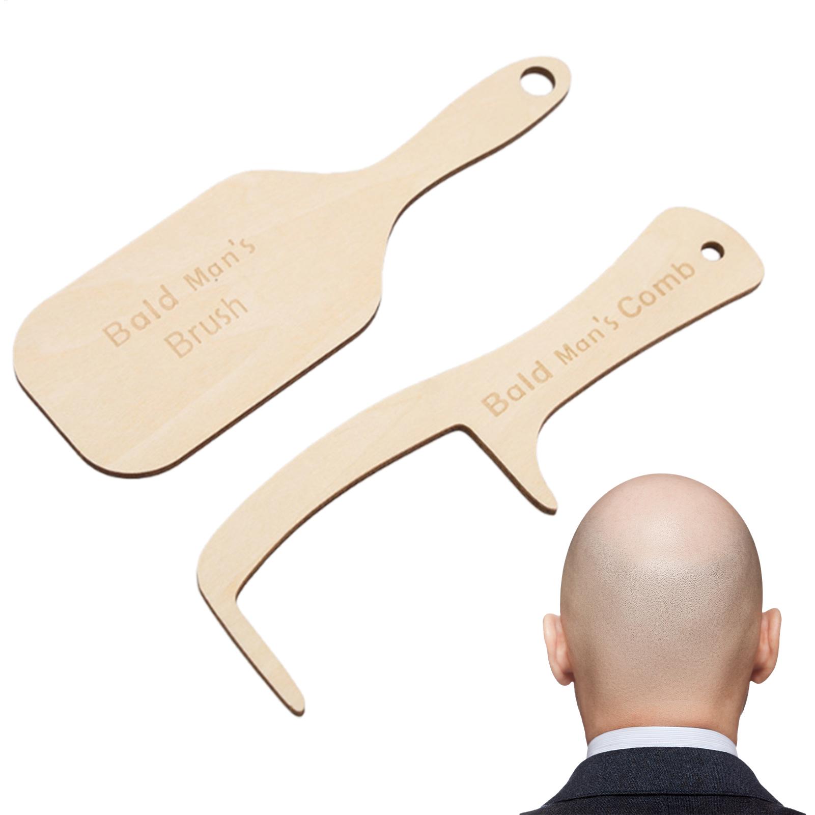 Men'S Grooming Gifts - 2pcs Funny Bald Man Grooming Tool