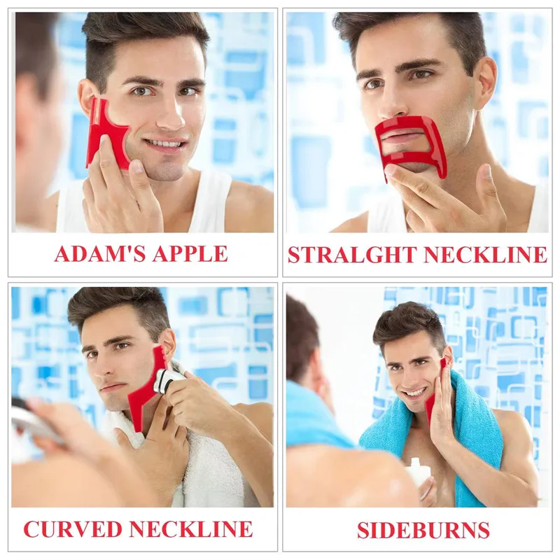 2/4Pcs Men's Beard Combs Hair  - Men'S Grooming Clippers 评论和价格