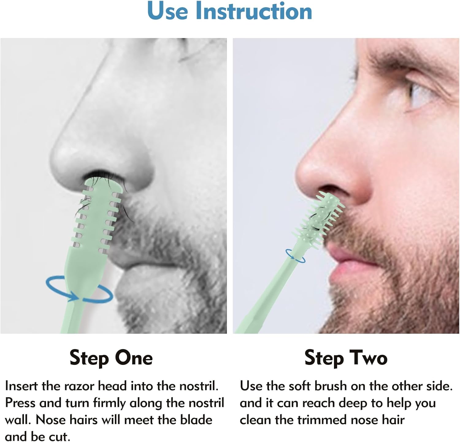 5/20/50Pcs 2-in-1 Nasal Cutter - Men'S Grooming Clippers 评论和价格
