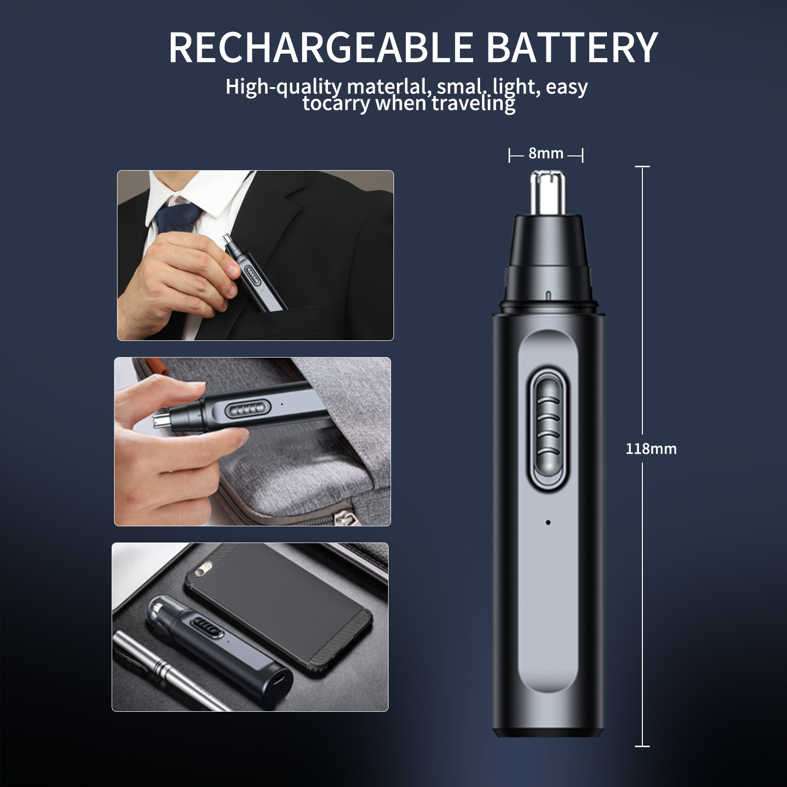 Nose Hair Trimmer for Men Elec - Men'S Grooming Clippers 评论和价格