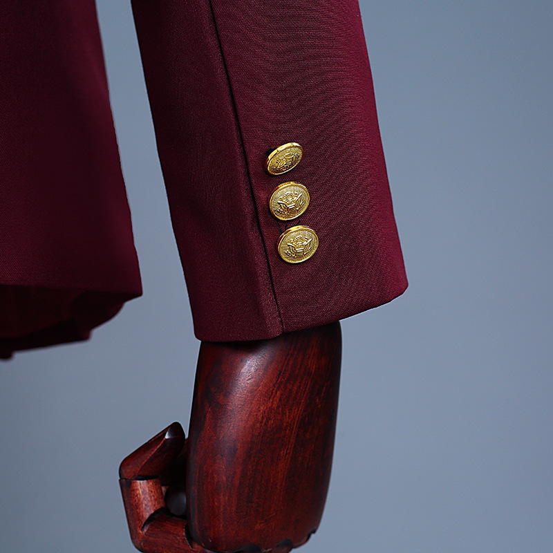 Double Row Gold Button Suit Se - Men'S Grooming Dress Code 评论和价格