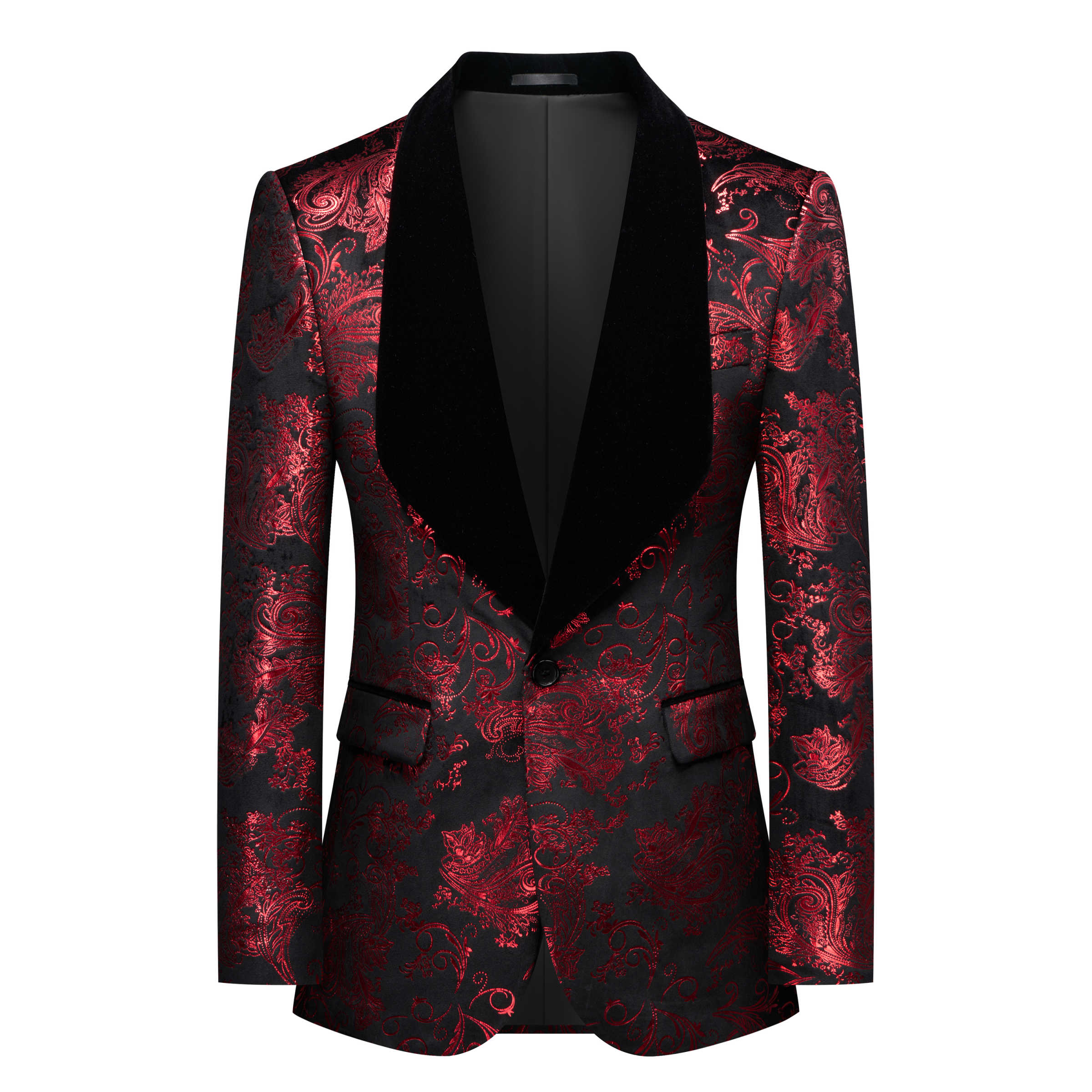 Real Picture Men Suit Jacquard - Men'S Grooming Pictures 评论和价格